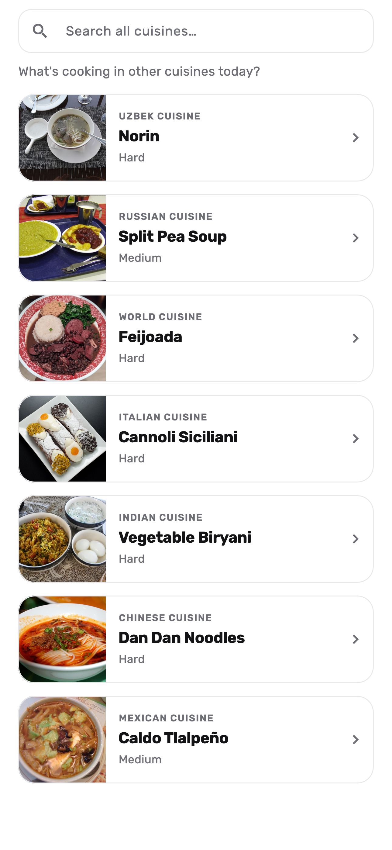 Discover screen